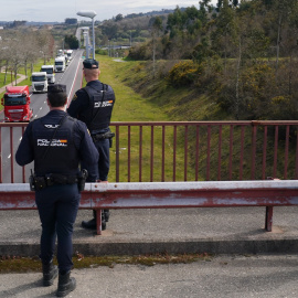 Imagen del último paro de transportistas en marzo-  21/03/2022