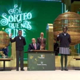 El número 93.361, primero de los cuartos premios del sorteo de Navidad