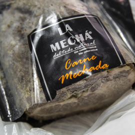 Imágenes de una carne mechada fabricada por la empresa Magrudis. / Europa Press