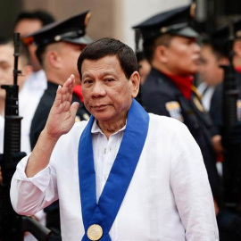 El presidente filipino, Rodrigo Duterte, durante un acto oficial en Manila. | MARK R.CRISTINO (EFE)