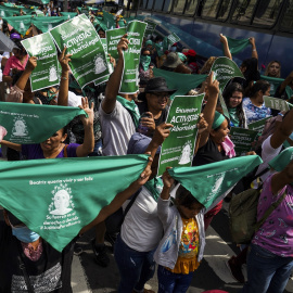 Manifestación por la despenalización del aborto en El Salvador. En San Salvador, a 28 de septiembre de 2022.