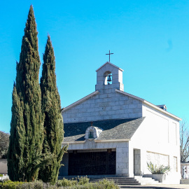 24/09/2020. Imagen de archivo de la capilla donde se encuentran los restos del dictador Francisco Franco, en el cementerio de Mingorrubio-El Pardo. - EUROPA PRESS