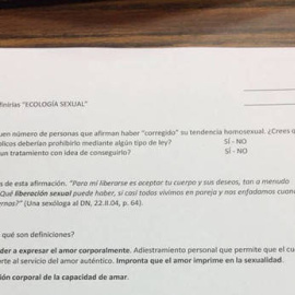 Cuestionario planteado a los alumnos.