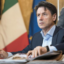 01/09/2019.- Imagen de archivo del primer ministro italiano Giuseppe Conte durante una entrevista para el diario 'Fatto Quotidiano' en Roma. EFE/EPA/Filipo Attili