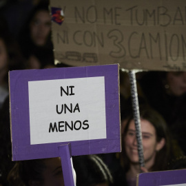 Foto de archivo de la manifestación del 8M en Pamplona.