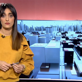 Silvia Brasero durante el informativo 'Público al Día' del 21 de diciembre.