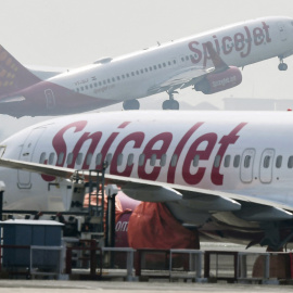 Imagen de archivo de 2019 de un avión SpiceJet en Calcuta (India).