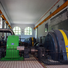 Interior de la central hidroelèctrica de Cabdella, al Pallars Jussà.