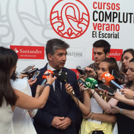 Ignacio Cosidó, director general de la Policía Judicial, en la inauguración de unos de los cursos que celebra la Universidad Complutense