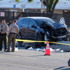 Estado del coche que ha arrollado a al menos 22 cadetes en Los Ángeles.