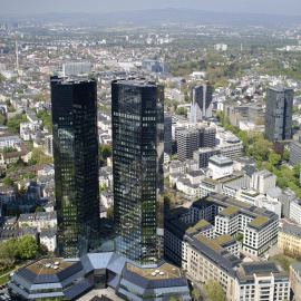 Vista de la sede de Deutsche Bank en Fráncfort. EFE/Christoph Schmidt