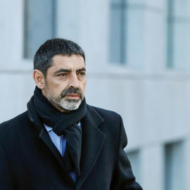 El exjefe de los Mossos d'Esquadra Josep Lluis Trapero a su llegada a la Audiencia Nacional. - EFE