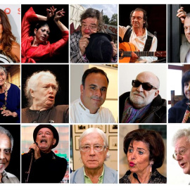 La actriz Penélope Cruz, la bailaora Manuela Carrasco,el artista de circo Tortell Poltrona,el guitarrista Pepe Habichuela,el director de teatro Lluís Pasqual,el escenógrafo Ezio Frigerio y la figurinista Franca Squarciapino,la actriz Margar