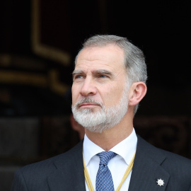 El Rey Felipe VI a la salida de la Sesión de Apertura de las Cortes Generales de la XV Legislatura, a 29 de noviembre de 2023, en Madrid