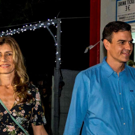 Pedro Sánchez y su esposa en el FIB / EFE