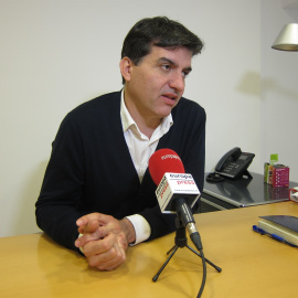 Sergi Sabrià durant l'entrevista amb Europa Press. EUROPA PRESS.