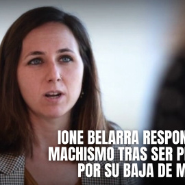 Ione Belarra, tras ser cuestionada sobre su baja de maternidad: "¿Esa pregunta se la harían a un ministro?"