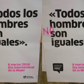 Cartel en La Rioja/Nuevecuatrouno