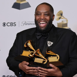 El rapero Killer Mike en la alfombra roja de los Grammy, en Los Ángeles, a 4 de enero de 2024.