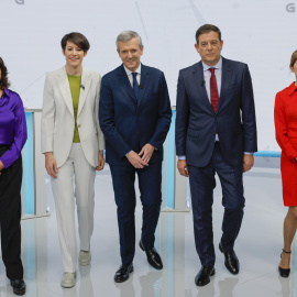 6/2/2024 Las candidatas a la presidencia de la Xunta, en el debate del pasado lunes en la TVG