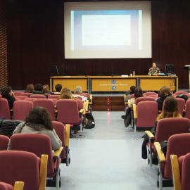 I Jornada sobre la situació de les dones en el sector cultural, organitzada per la Universitat de Barcelona. Queralt Castillo Cerezuela.