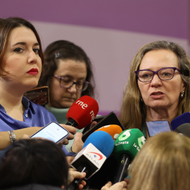 Victoria Rosell y Ángela Rodríguez