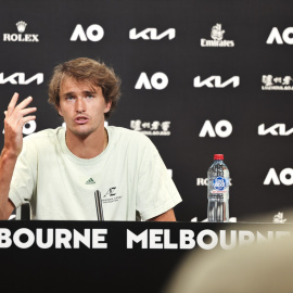 El tenista alemán, Alexander Zverev, durante el Australian Open 2023, a 14 de enero de 2023, Melbourne, Australia