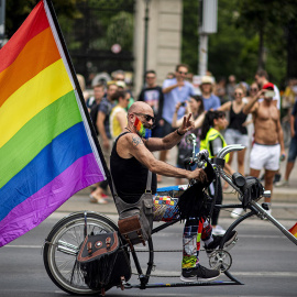 Imagen del EuroPride 2019 celebrado en Viena. Christian Bruna / EFE