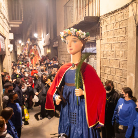 La gegantona Laia, emblema d'aquesta festivitat.