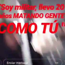 Momento del vídeo subido por una usuaria del autobús que enunció los hechos en redes sociales