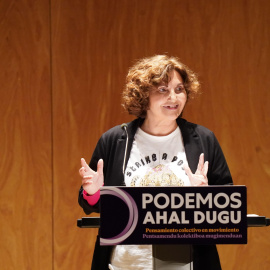 La coordinadora autonómica de Podemos Euskadi y diputada de Unidas Podemos en el Congreso por Gipuzkoa, Pilar Garrido a 18 de diciembre de 2021