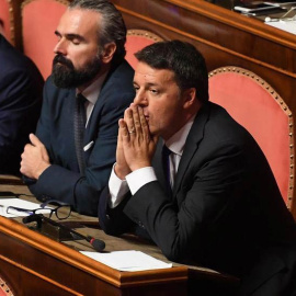 Matteo Renzi en el Senado italiano. (/MAURIZIO BRAMBATTI |  (EFE | EPA)