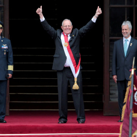 El nuevo presidente de Perú, Pedro Pablo Kuczynski, tras jurar el cargo. REUTERS/Guadalupe Pardo