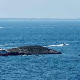 El ferry que chocó este sábado contra el islote cubría la ruta entre las Pitiusas.