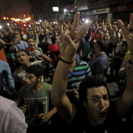 Momento de la protesta en El Cairo. REUTERS/Mohamed Abd El Ghany