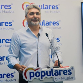 Juan José Cortés, en rueda de prensa.PP DE HUELVA.