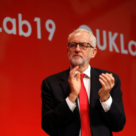 El líder del Partido Laborista, Jeremy Corbyn, durante la conferencia anual del partido en Brighton. /REUTERS