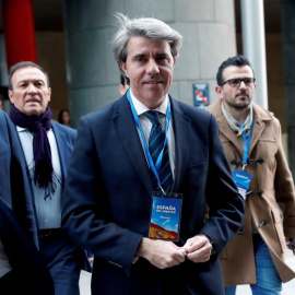 18/01/2019.- El presidente de la Comunidad de Madrid Ángel Garrido, a su llegada a la convención del Partido Popular que se celebrará hasta el próximo Domingo en el Recinto Ferial IFEMA de Madrid.- EFE/Chema Moya