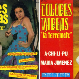 Imágenes de los discos de Dolores Vargas, 'La Terremoto'.