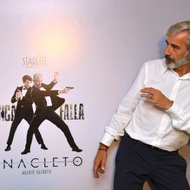 El actor Imanol Arias durante la presentación de la película 'Anacleto, agente secreto' que ha tenido lugar en el marco del festival Starlite de Marbella. EFE/Alf