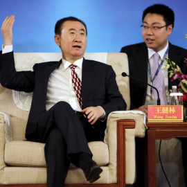 Foto de archivo del millonario chino Wang Jianlin, presidente de Dalian Wanda Group, en un acto en Pekín. REUTERS/Jason Lee/Files