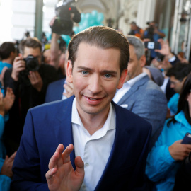 El líder conservador del Partido Popular Austríaco, Sebastian Kurz, es el favorito en las encuestas. / Reuters