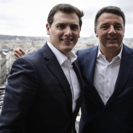 Albert Rivera con Mateo Renzi en Roma / Twitter de Albert Rivera