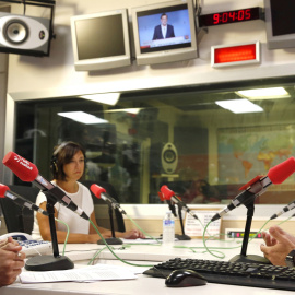 El lehendakari Iñigo Urkullu, durante la entrevista en Radio Euskadi. EFE/Luis Tejido