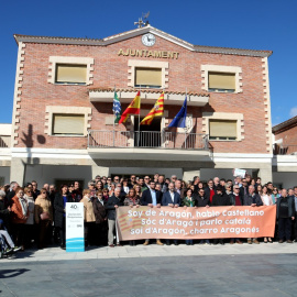 24/02/2024 - Concentració a Mequinensa en defensa del català i l'aragonès.