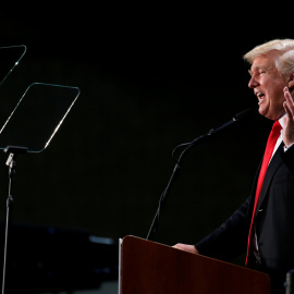 Donald Trump, candidato republicano, durante su mitin en Carolina del Norte/REUTERS