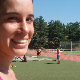 Miriam Casillas en las pistas del INEF de Madrid. /A.V.