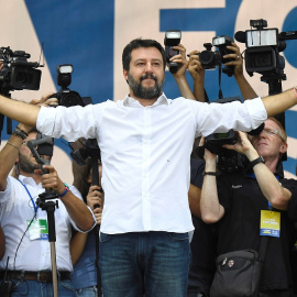 El líder de Liga, Matteo Salvini. (REUTERS/Flavio Lo Scalzo)