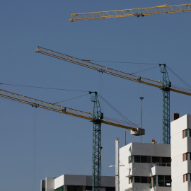 Edificio en construcción en Madrid. REUTERS