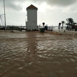 13/09/2019 - Molinos De Quintín y Calcetera en la locadidad murciana de San Pedro del Pinatar, inundados a causa del temporal. EUROPA PRESS/ Carmen Loredana